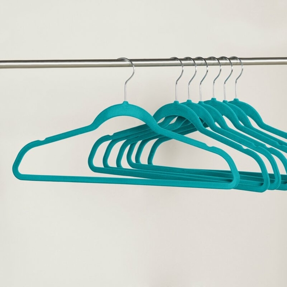 NWT | Lambright Velvet Teal Hangers (Set of 50)